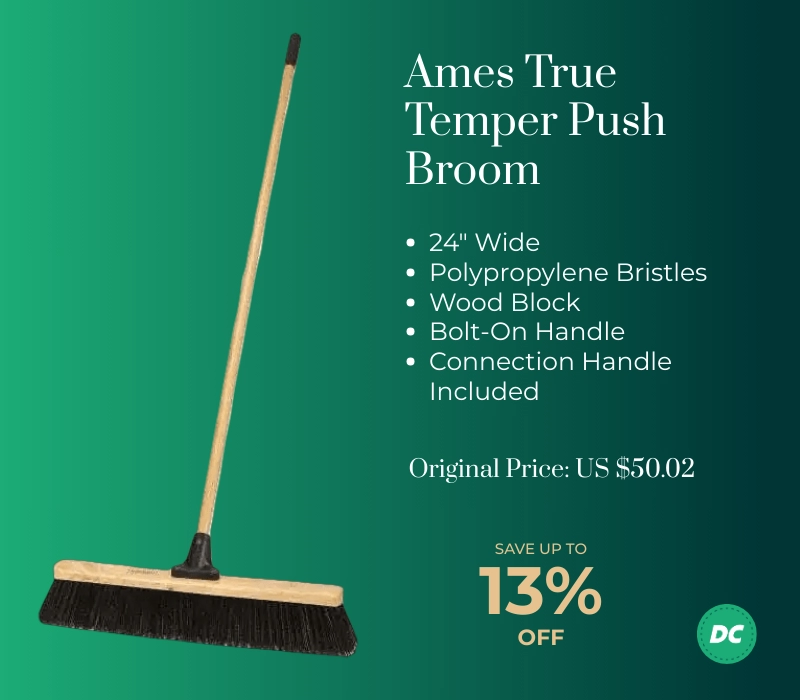 Ames True Temper Push Broom