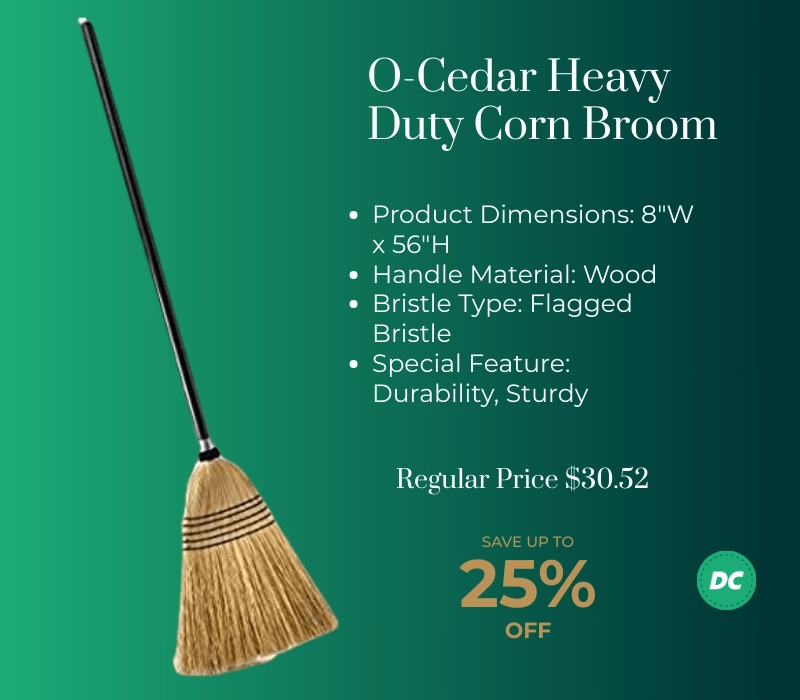 O-Cedar Heavy Duty Corn Broom