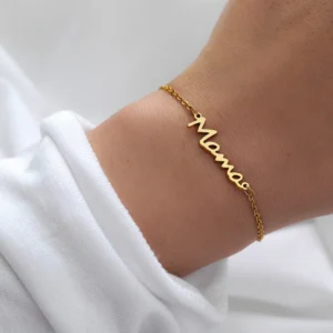 Stainless Steel "Mama" Bracelet