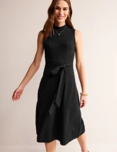 Nicola High Neck Ponte Dress