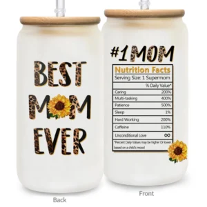 Best Mom Ever Glass Cups