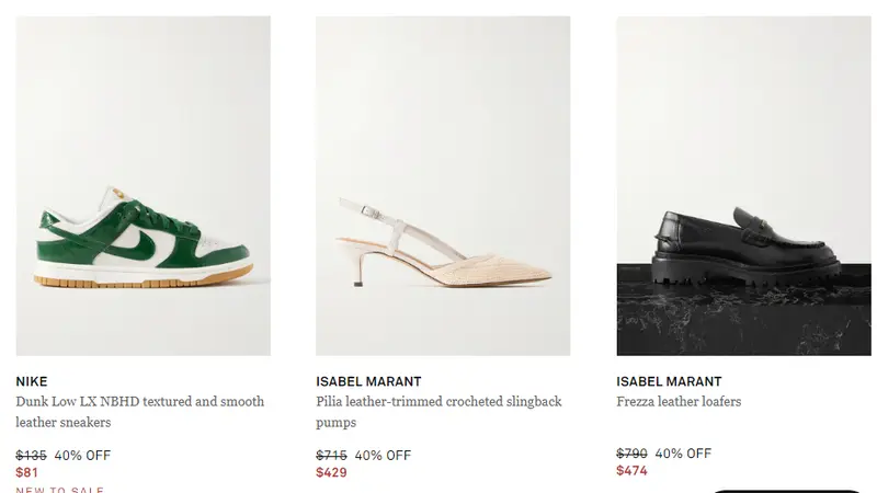 Net-a-Porter's Independence Day sale shoes