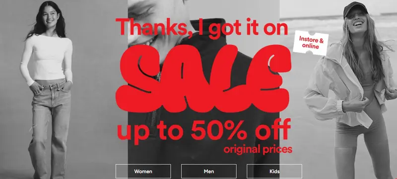 cotton on 50% off